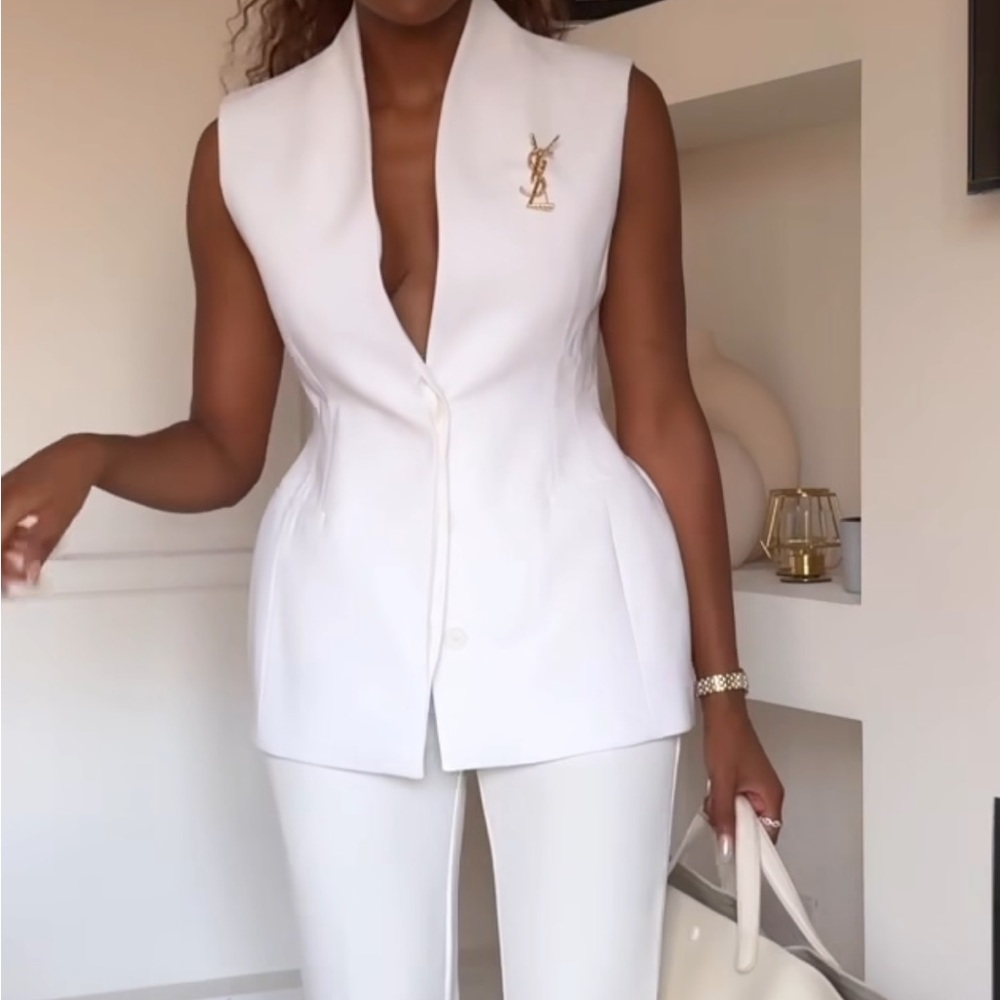 Zara collection peplum sleeveless Vest